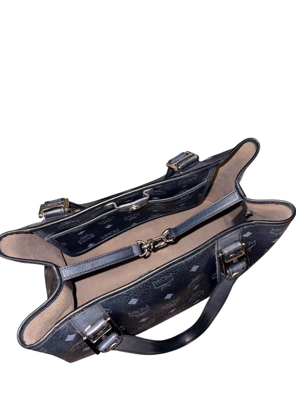 MCM Visetos Leather Tote Bag - Picture 9 of 16
